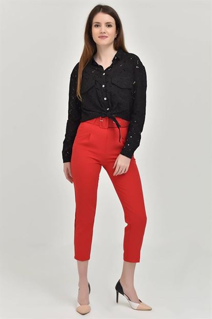 Arched Red Pants