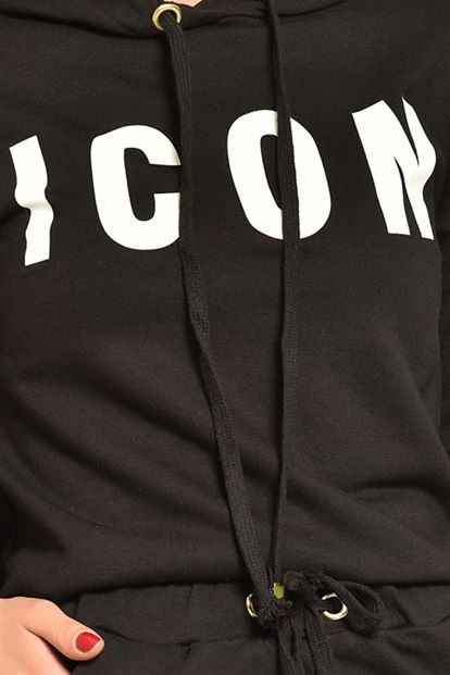 Siyah Sweat Etek Takım