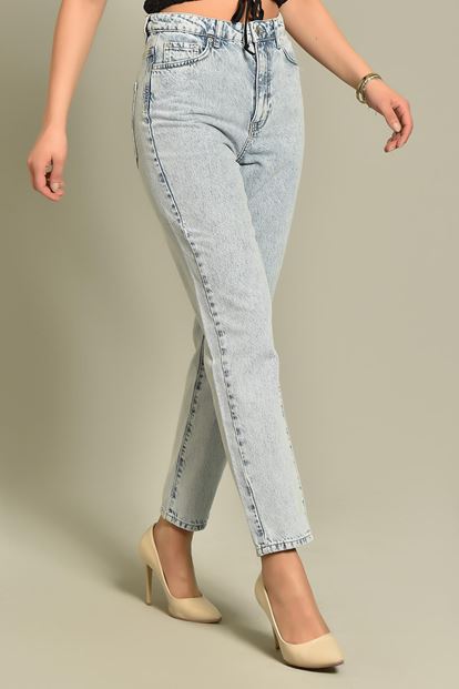 Blue ice draft jean pants