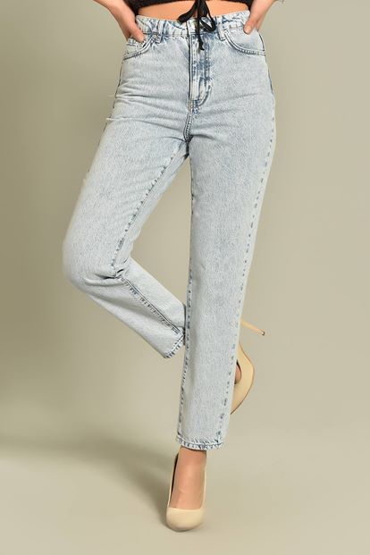 Blue ice draft jean pants