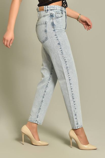 Blue ice draft jean pants