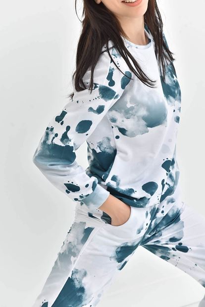 Yeşil Batik Desen Eşofman Takımi