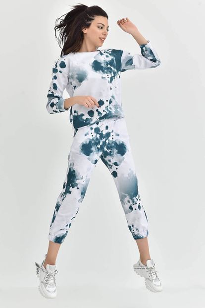 Yeşil Batik Desen Eşofman Takımi