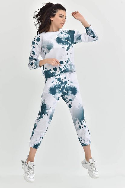 Yeşil Batik Desen Eşofman Takımi