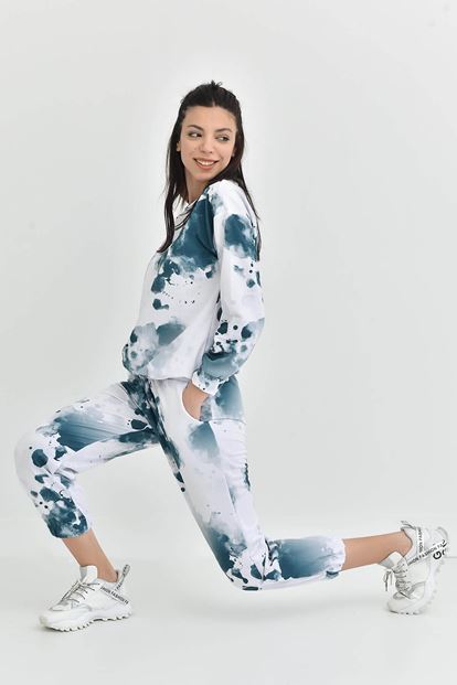 Yeşil Batik Desen Eşofman Takımi