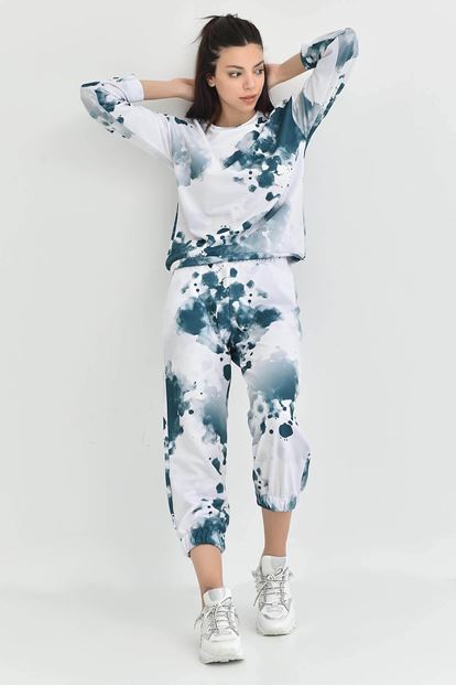 Yeşil Batik Desen Eşofman Takımi