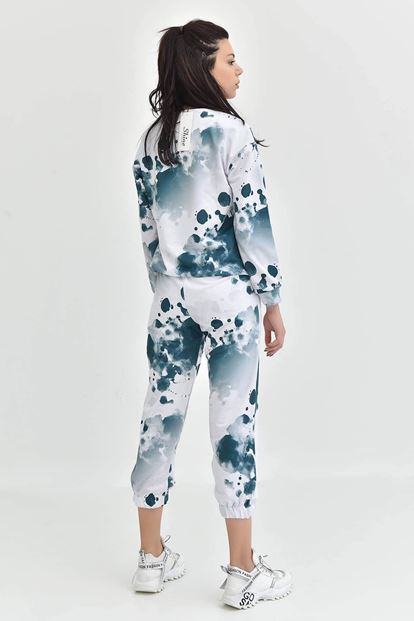 Yeşil Batik Desen Eşofman Takımi