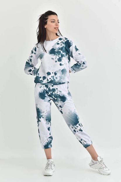 Yeşil Batik Desen Eşofman Takımi