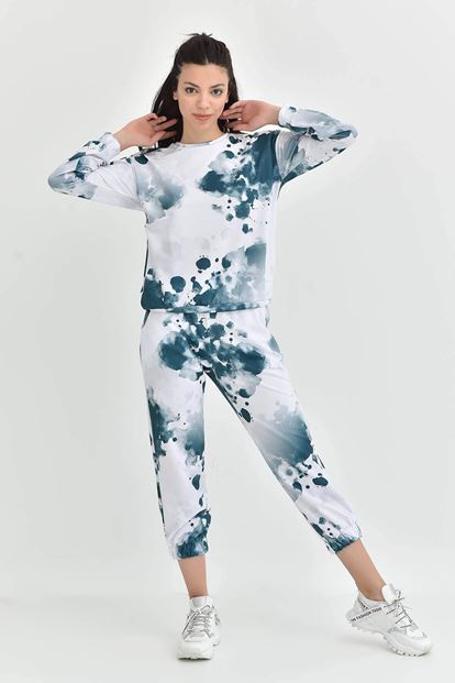 Yeşil Batik Desen Eşofman Takımi