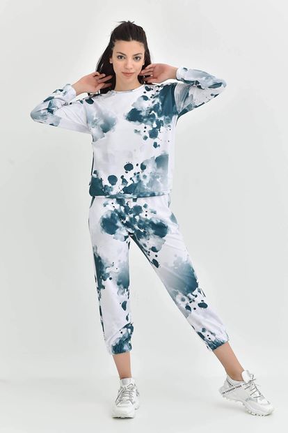 Yeşil Batik Desen Eşofman Takımi