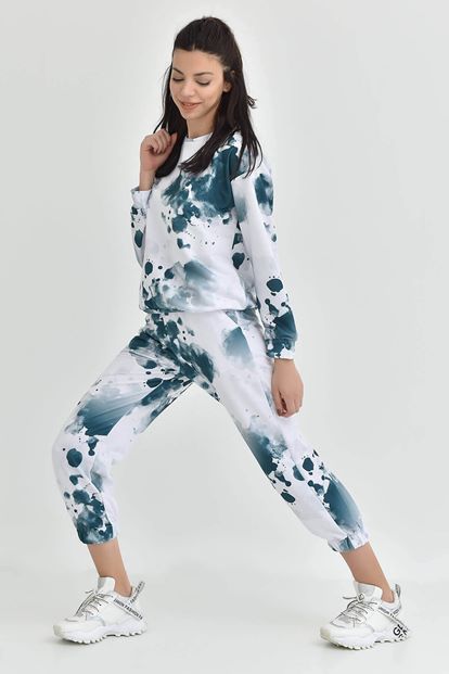 Yeşil Batik Desen Eşofman Takımi