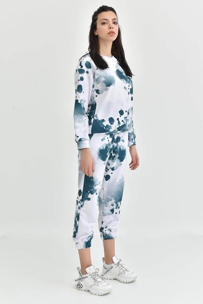 Yeşil Batik Desen Eşofman Takımi