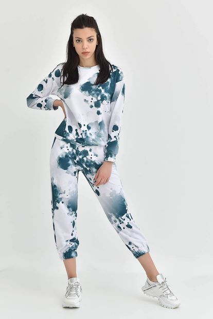 Yeşil Batik Desen Eşofman Takımi