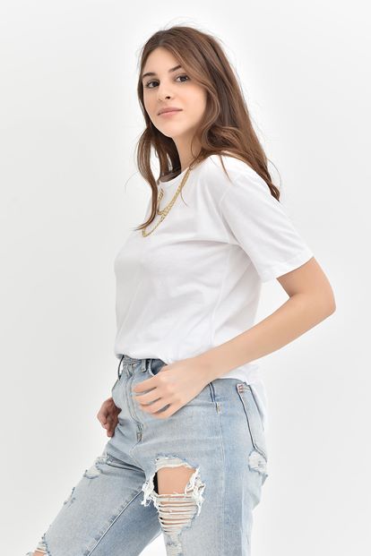 White Side Chain T-Shirt