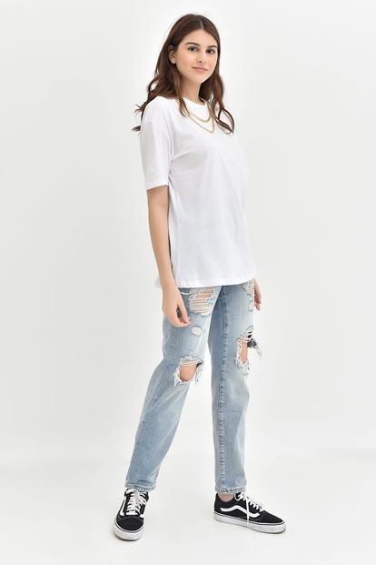 White Side Chain T-Shirt