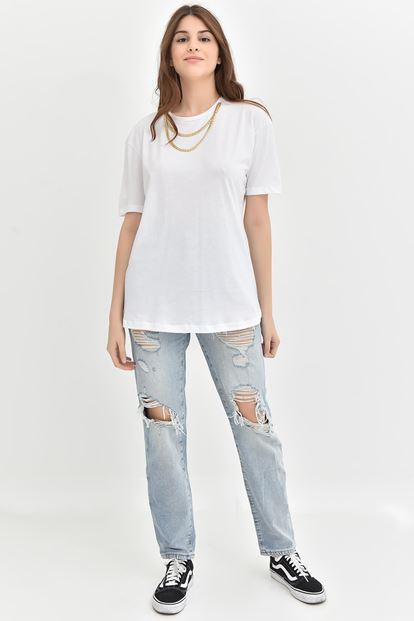 White Side Chain T-Shirt