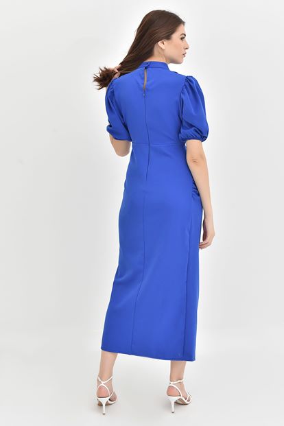 Saxoon Balloon Sleeve Dressed Dress