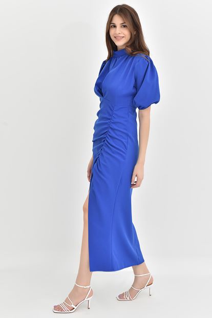 Saxoon Balloon Sleeve Dressed Dress