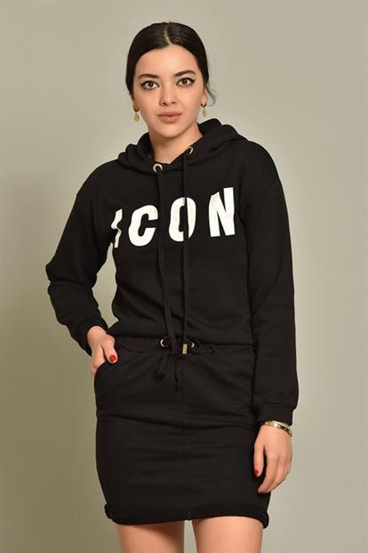 Siyah Sweat Etek Takım