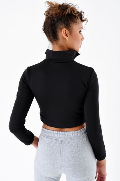 Black zipper sweat
