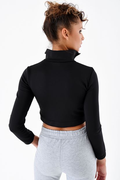 Black Zippered Sweater