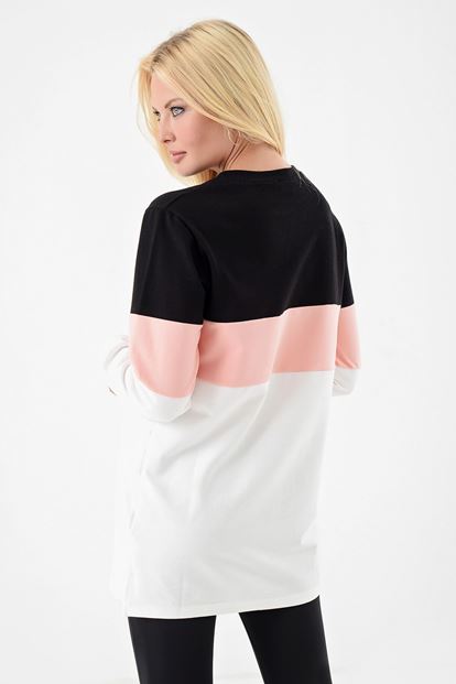 Powder Color Block Sweater Dress