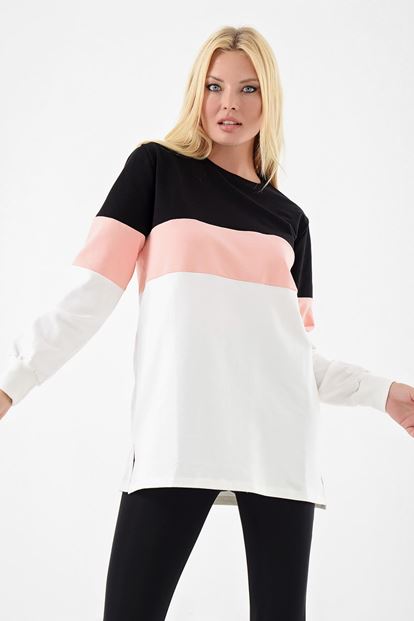 Powder Color Block Sweater Dress