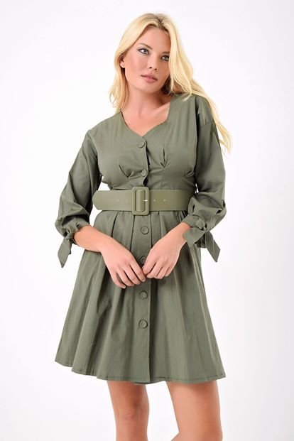 Green Belt Dress