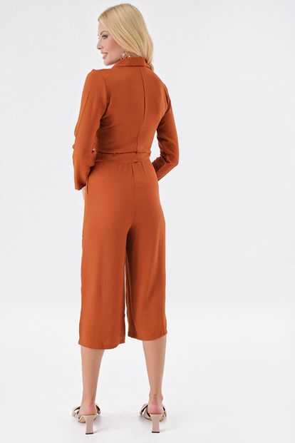 Kiremit Düğmeli Tulum