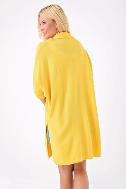 Sleeve Cardigan Yellow Capri