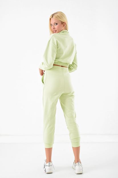 Neon Zipper Detailed Tracksuit Team