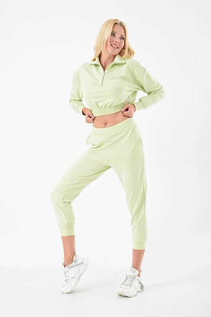 Neon Zipper Detailed Tracksuit Team