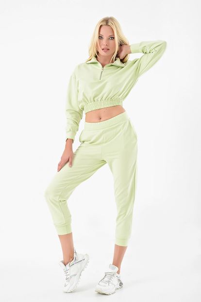Neon Zipper Detailed Tracksuit Team