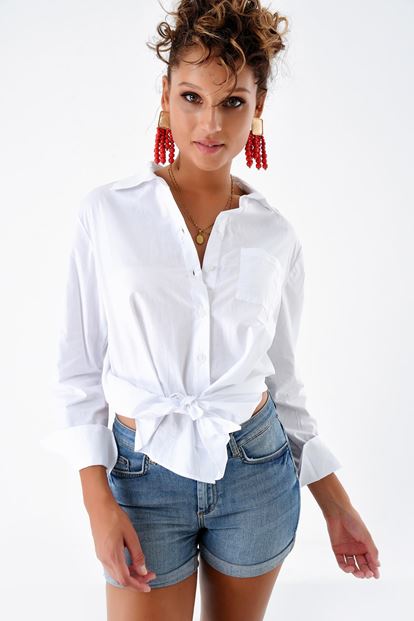 White Asymmetric Bonds must Shirts