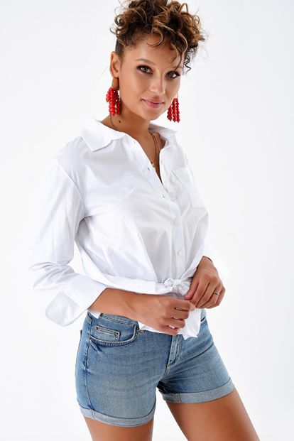 White Asymmetric Bonds must Shirts