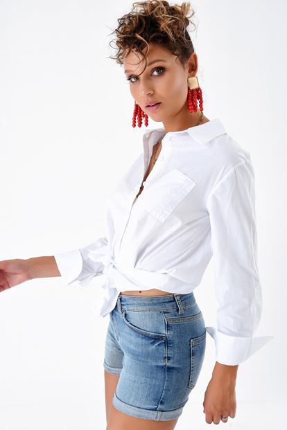 White Asymmetric Bonds must Shirts