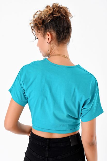 Mint Green Lace Front T-Shirts