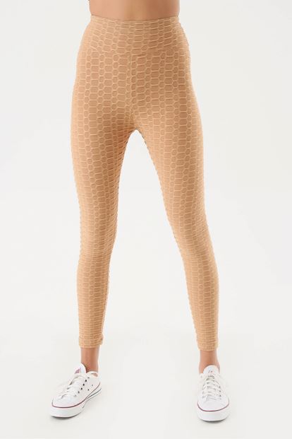 Mink patterned stretch tights