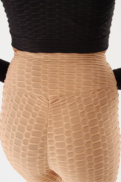 Mink patterned stretch tights