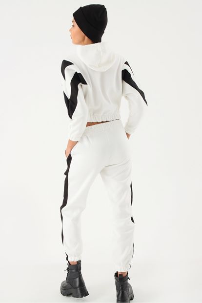 White Blocked Interior Polarli Tracksuit Team