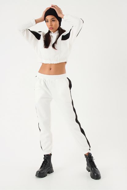 White Blocked Interior Polarli Tracksuit Team