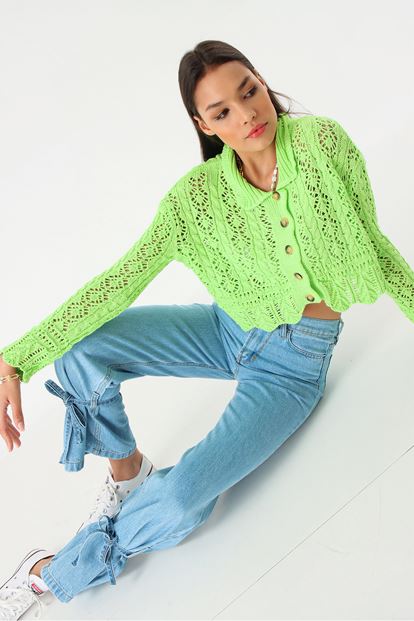 Blue wrists Bagcikli Spanish trand jeans