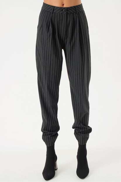Black Striped Pants
