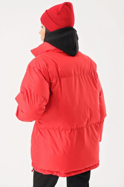 Kırmızı Sisme Mont