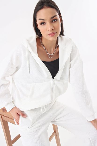 White Hooded Tracksuit Team