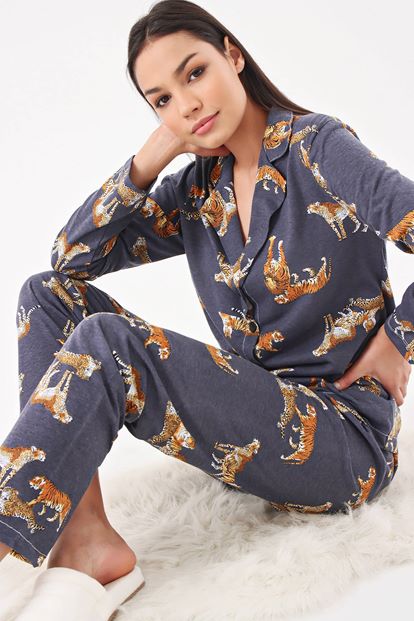 AnTreat Tiger Pattern Pajamas Team