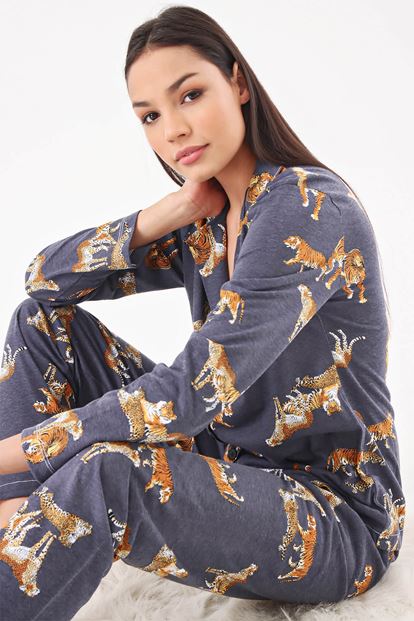AnTreat Tiger Pattern Pajamas Team