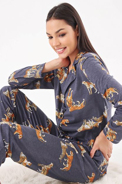 AnTreat Tiger Pattern Pajamas Team