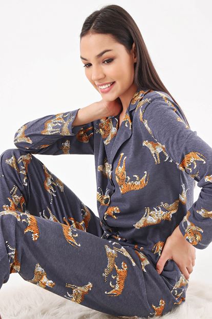 AnTreat Tiger Pattern Pajamas Team
