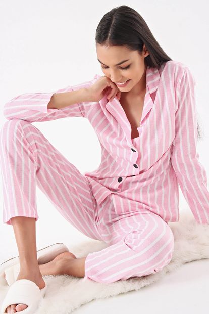 Pink Striped Pajamas Team